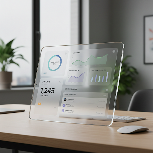 CRM Interface on iPad