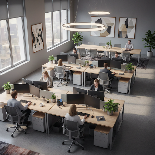 Modern IT workspace